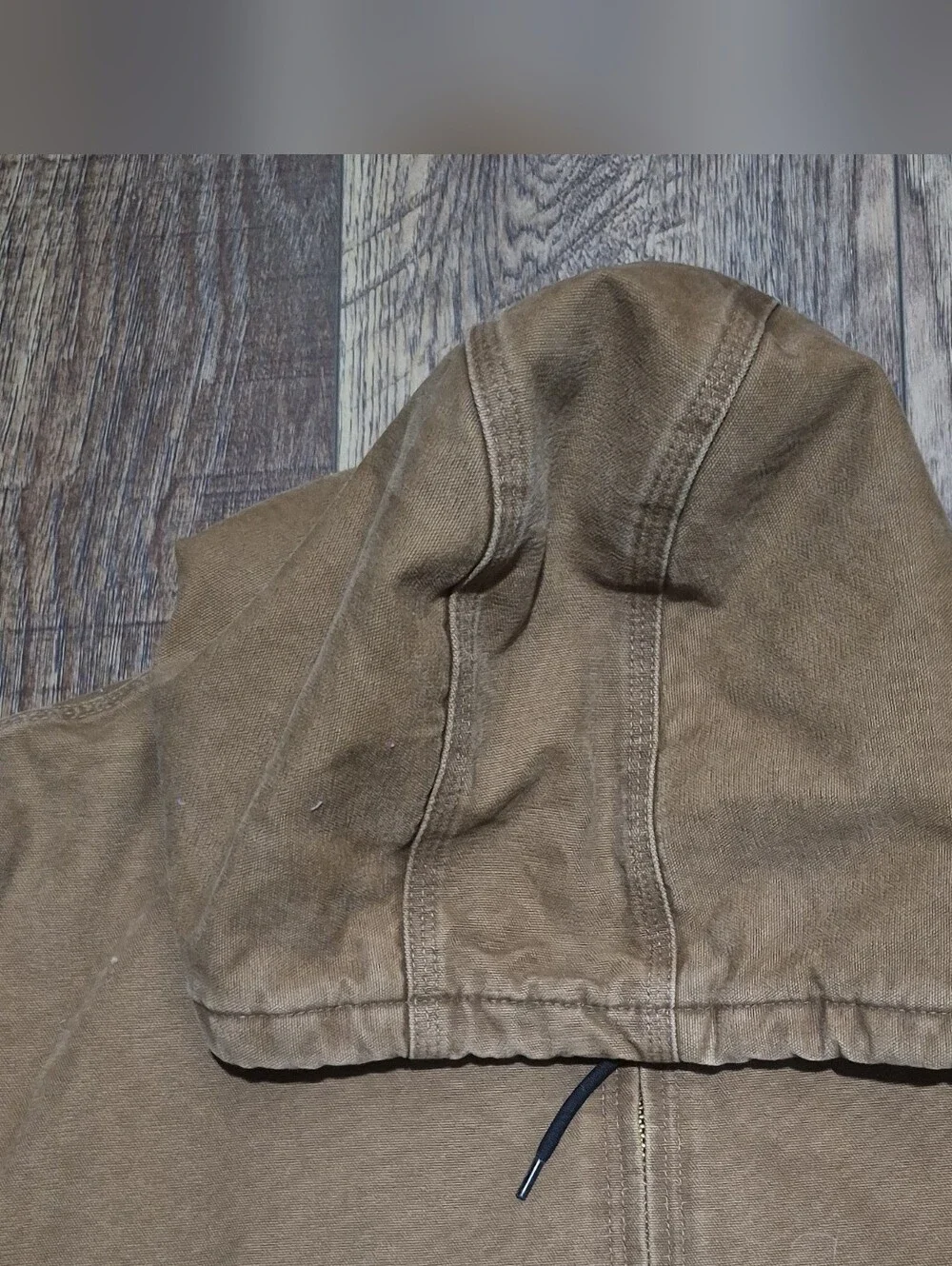 Carhartt J130 Men’s Brown Hooded Duck Quilted Active Workwear Jacket 4XL